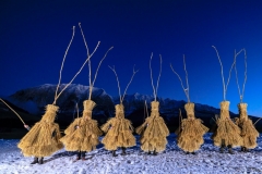 Schab in der Abenddämmerung, blaue Stunde, vor dem winterlichen Grimming, Foto: Martin Huber
